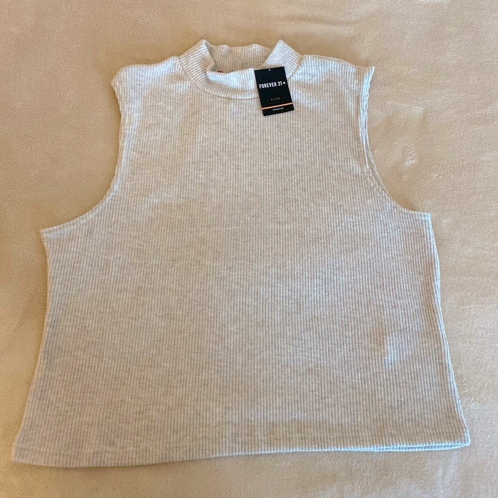 Forever 21 Plus Wam Sleeveless Top - Size 2X - Picture 4 of 8